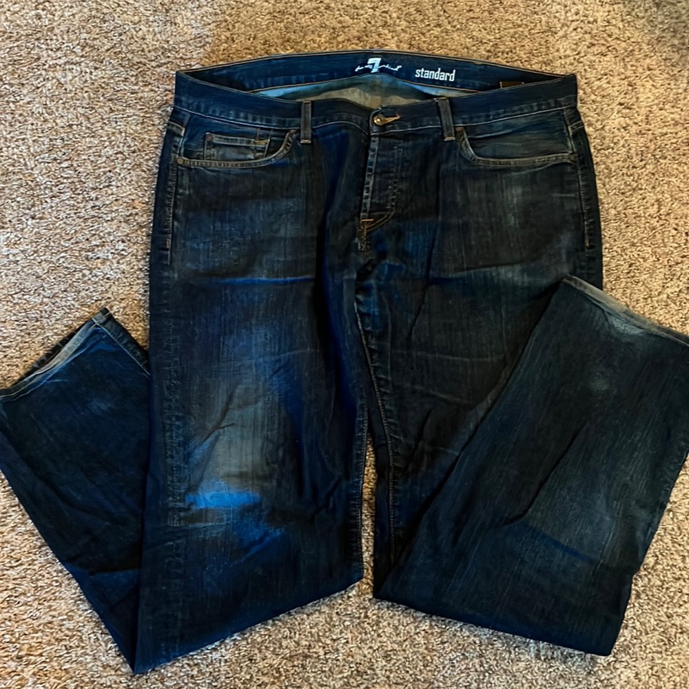 Mens 7 for all Mankind standard jeans - dark wash - size 40